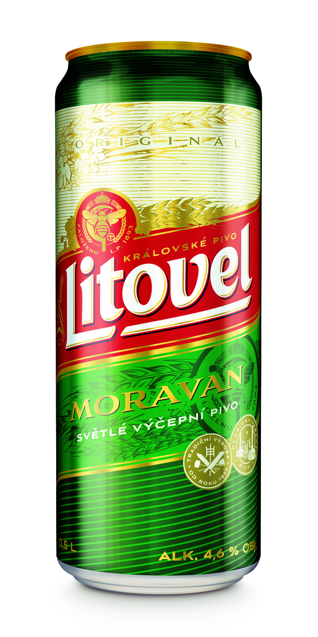 Litovel Moravan pivo 24 x 500 ml plech