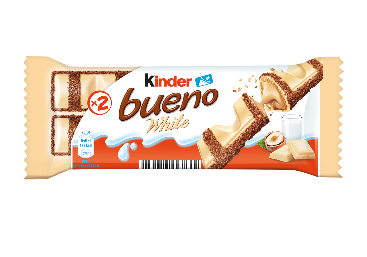 kinder Bueno White Oplatka s bílou čokoládou 5 x 39 g