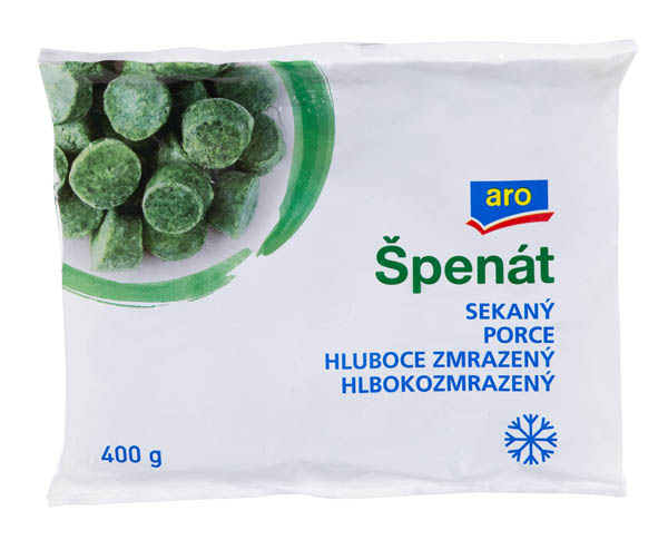 aro Špenát sekaný mraž. 6 x 400 g