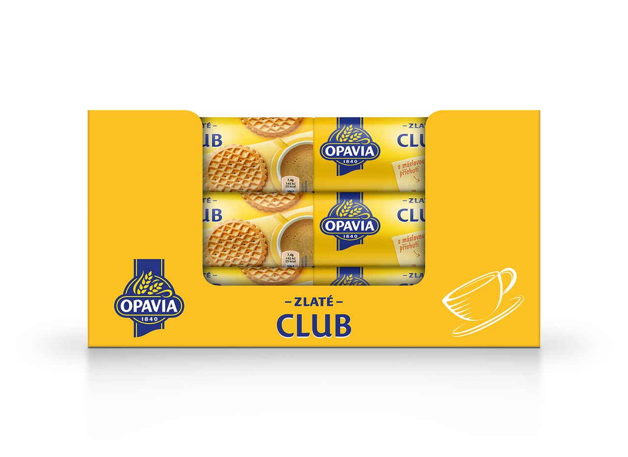 OPAVIA Club sušenky máslové 12 x 140 g