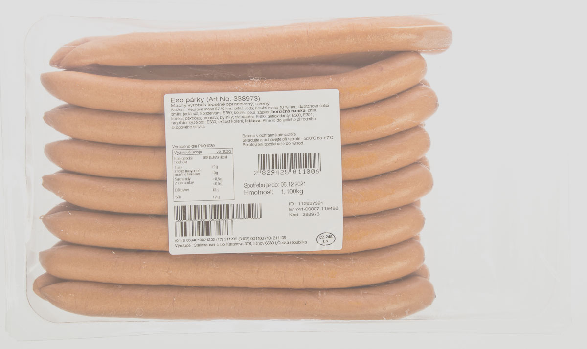 STEINHAUSER Párky Eso chlaz. váž. cca 1 kg