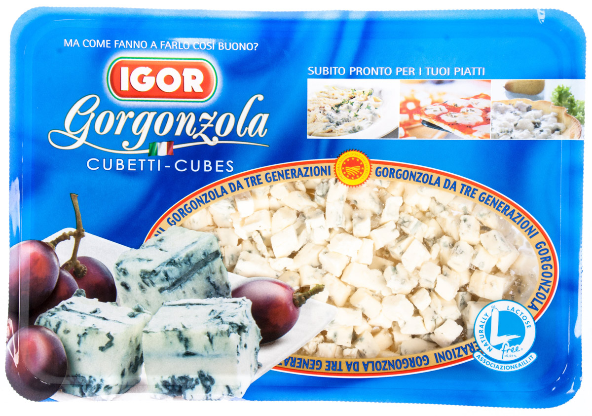 IGOR Gorgonzola kostičky chlaz. 500 g