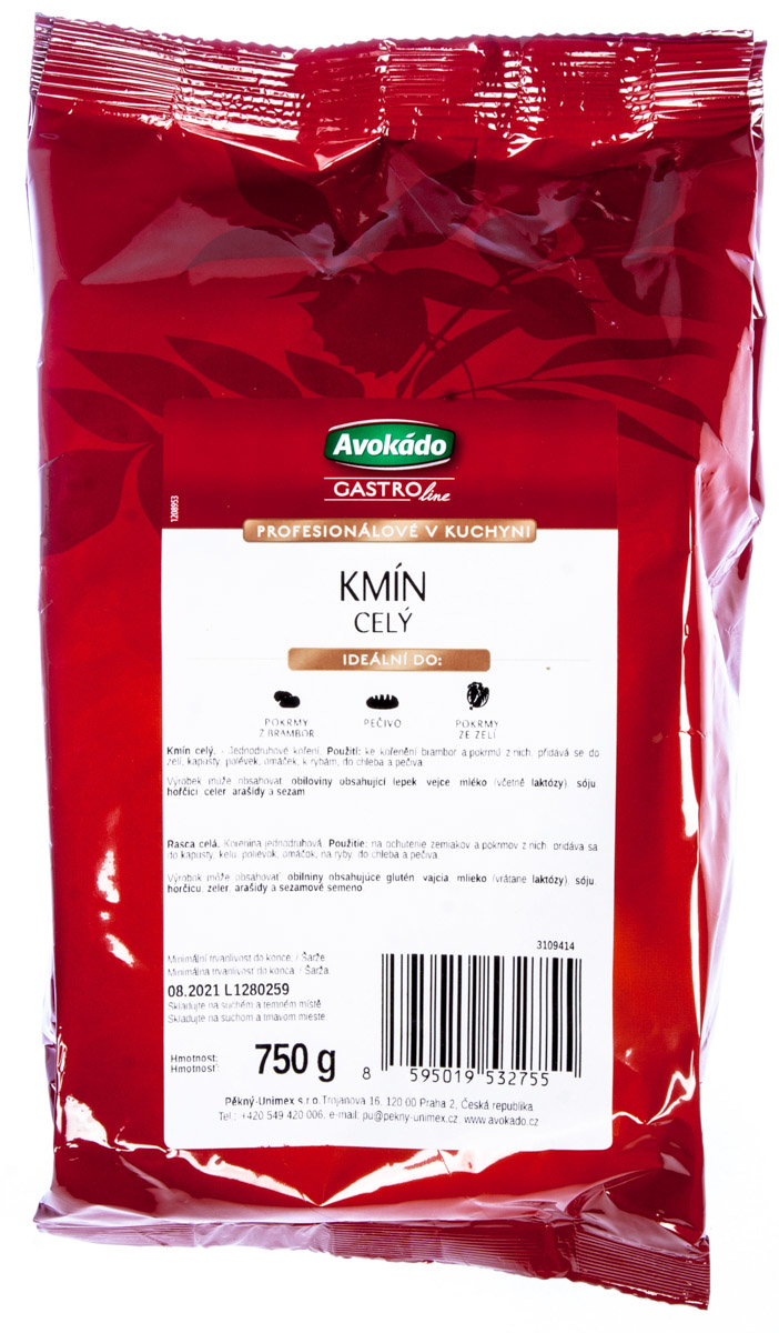 Avokádo Kmín celý 750 g
