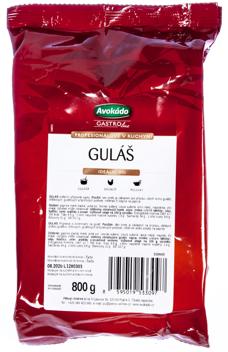 Avokádo Guláš koření 800 g