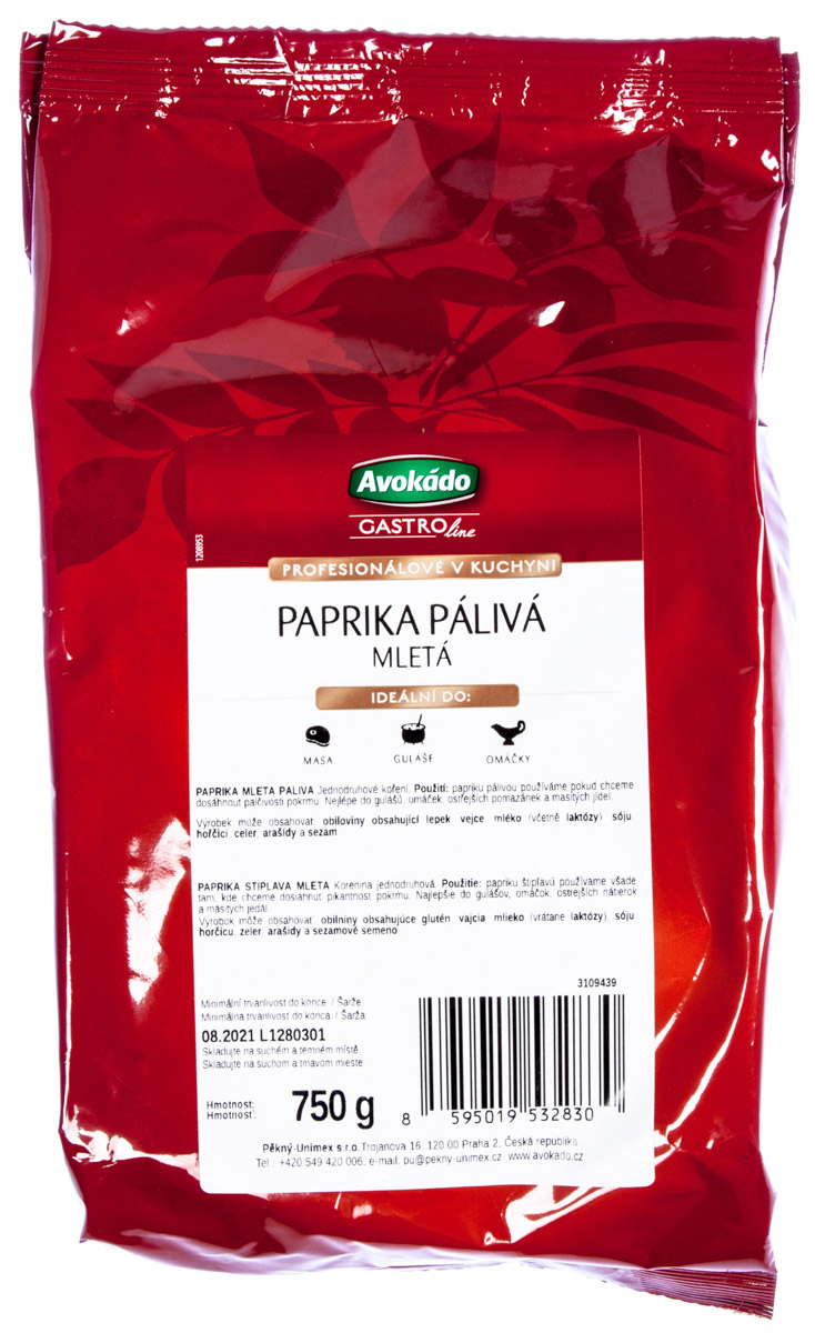 Avokádo Paprika pálivá mletá 750 g