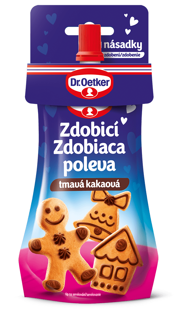 Dr. Oetker Poleva zdobící kakaová tmavá 140 g