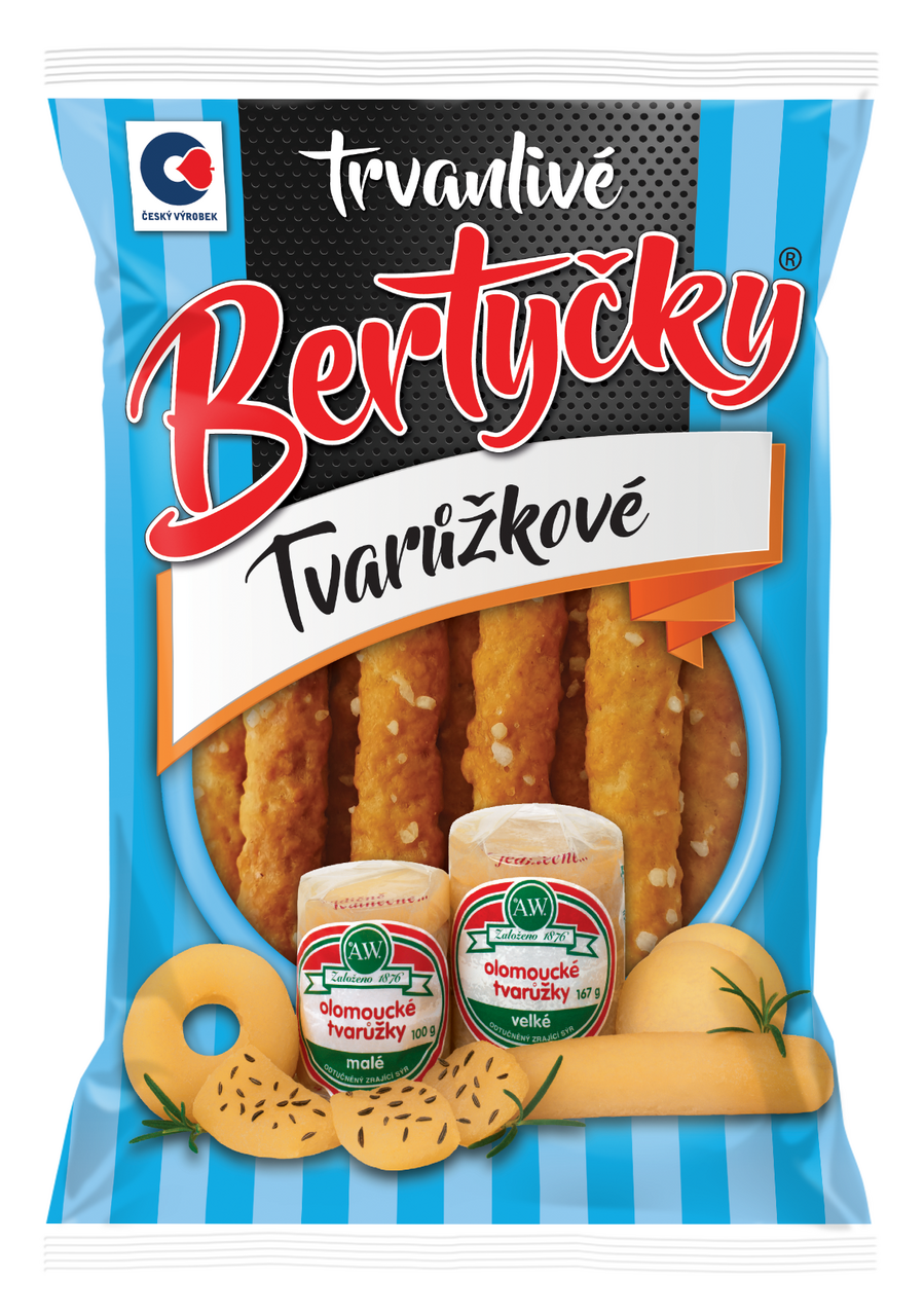 Bertyčky Tyčinky tvarůžkové 90 g
