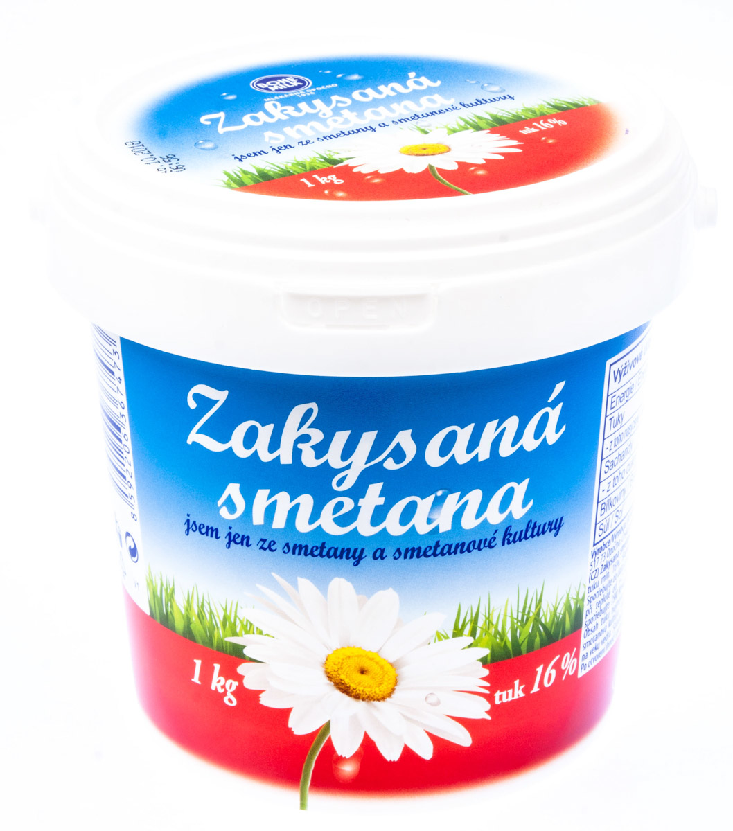 BOHEMILK Smetana zakysaná 16% chlaz. 1 kg