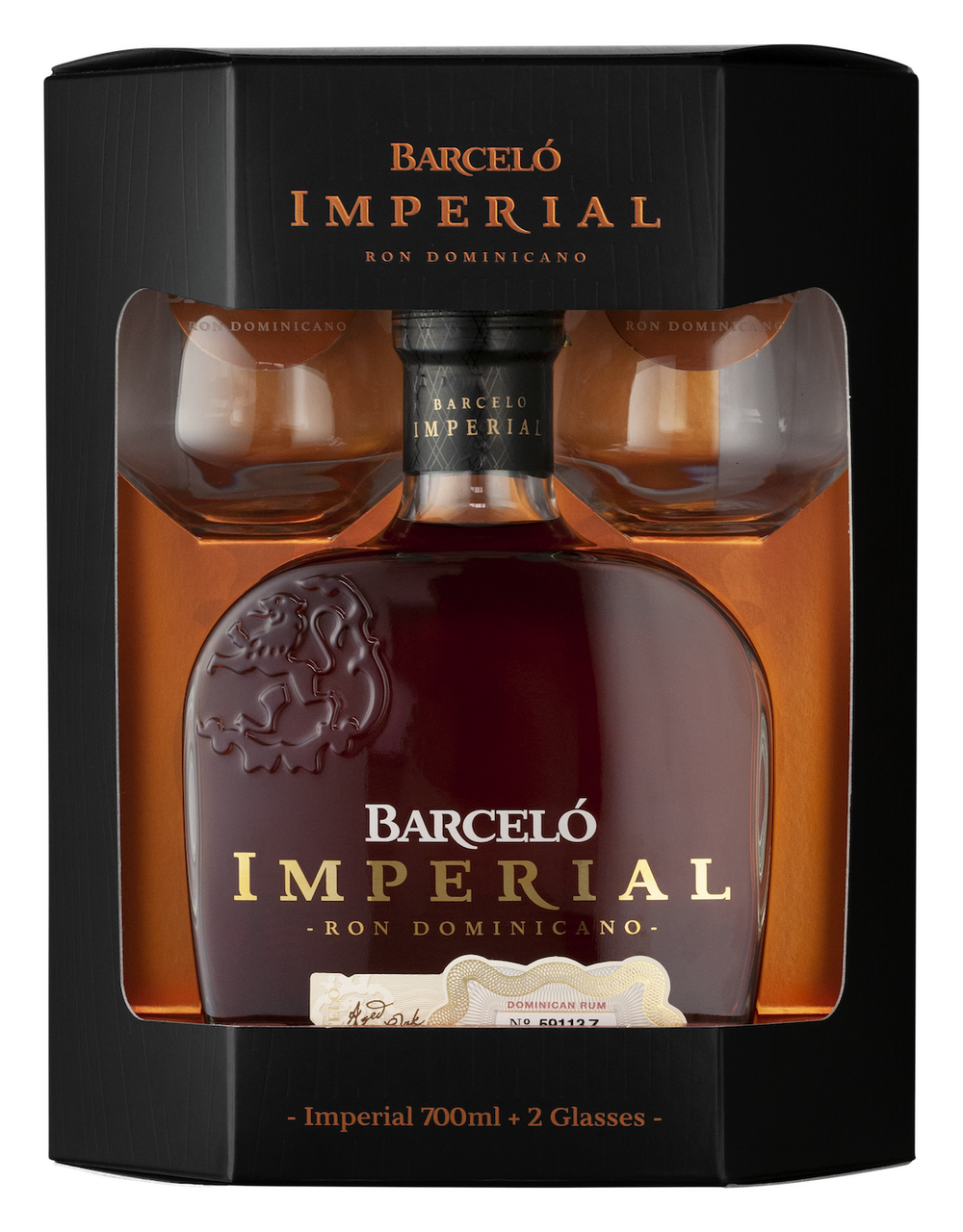 BARCELÓ Imperial 38 % 700 ml + sklenice 2 ks