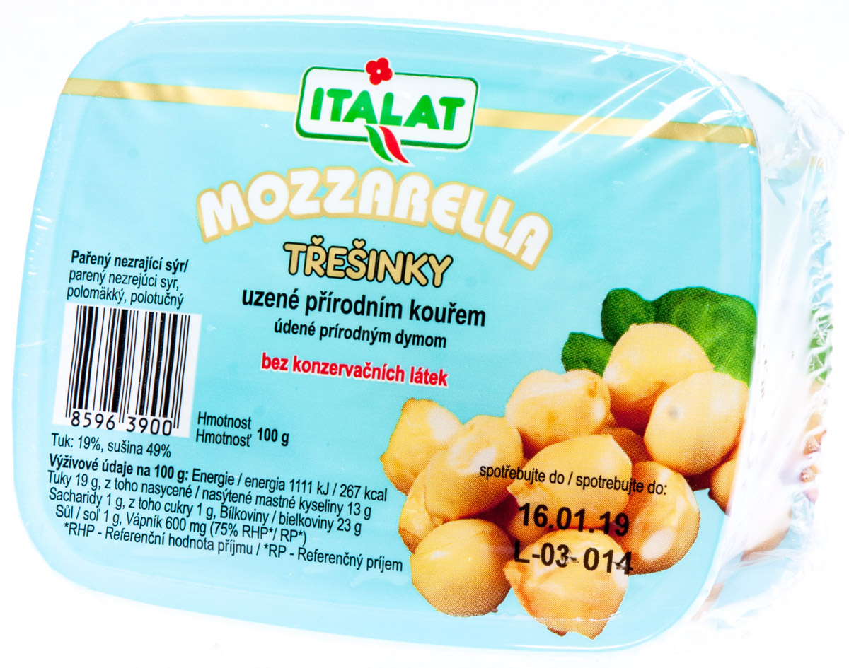 ITALAT Mozzarella Třešinky uzené chlaz. 2 x 100 g