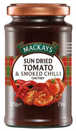 MACKAYS Chutney sušená rajčata/chilli 225 g