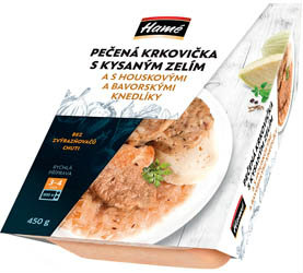 Hamé Krkovice pečená s kyselým zelím a knedlíkem chlaz. 450 g