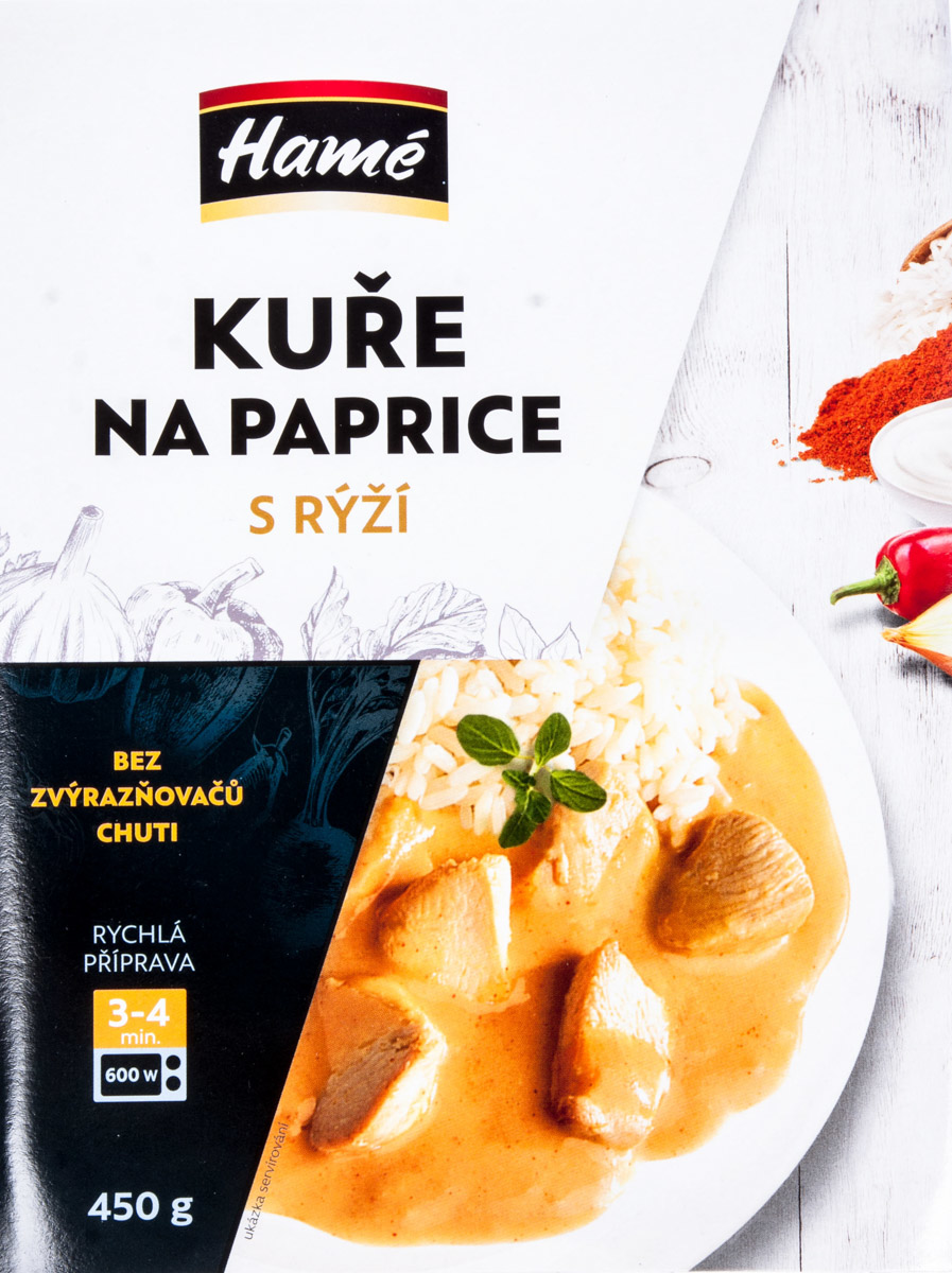 Hamé Kuře na paprice s rýží chlaz. 450 g