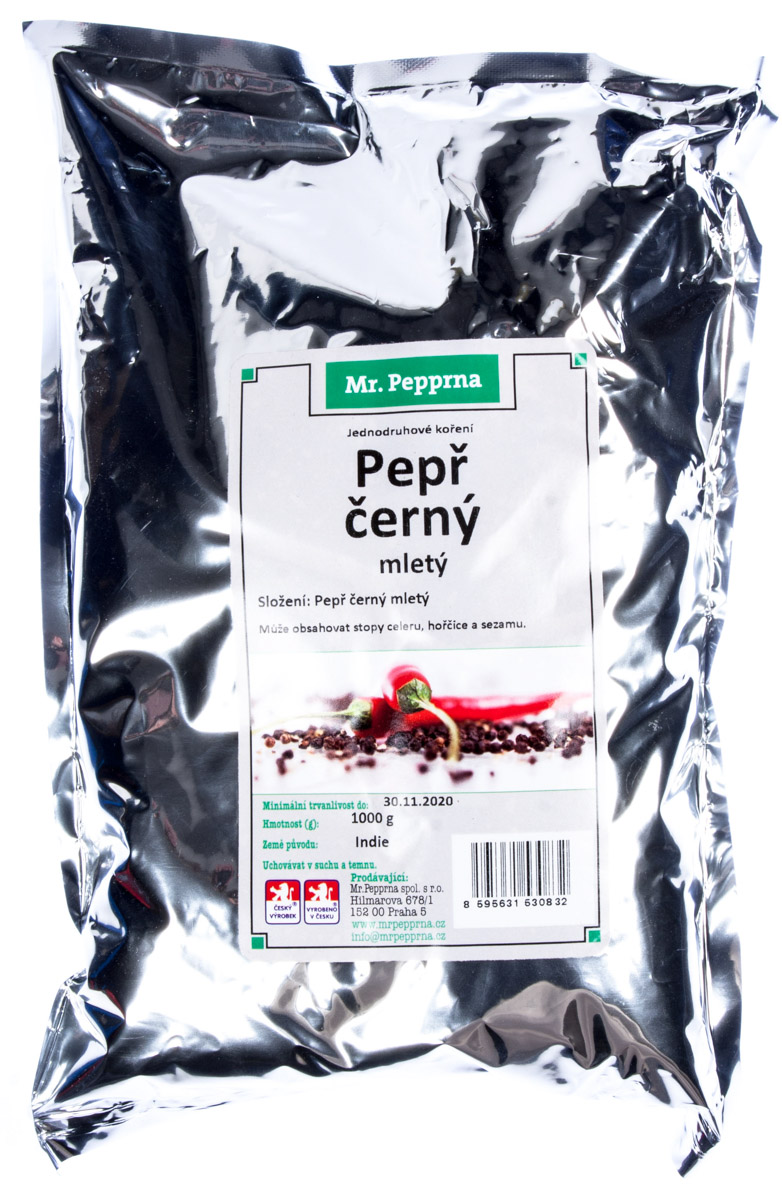 Mr. Pepprna Pepř černý mletý 1 kg