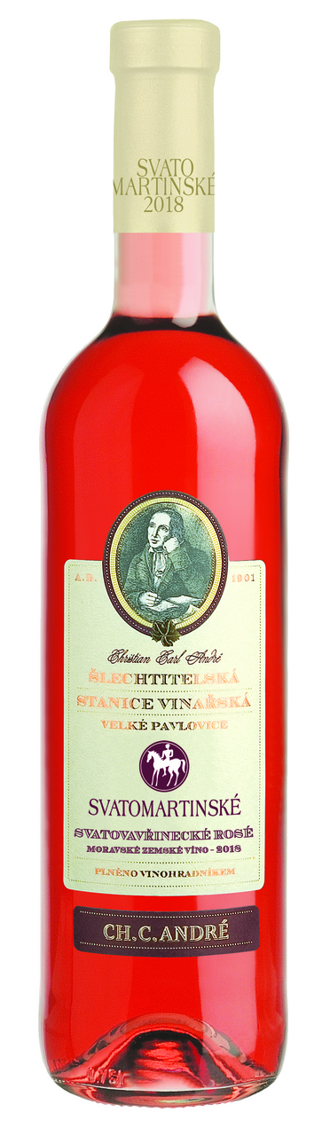 Šlechtitelská Stanice Vinařská Velké Pavlovice Svatovavřinecké Zweigltrebe rosé 6 x 750 ml