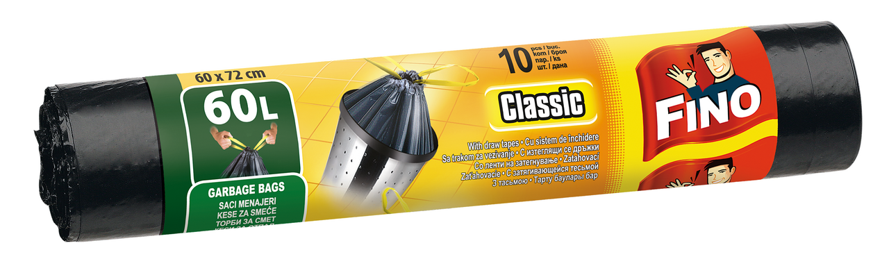 FINO Classic HDPE Sáčky na odpad 60 l 30 ks