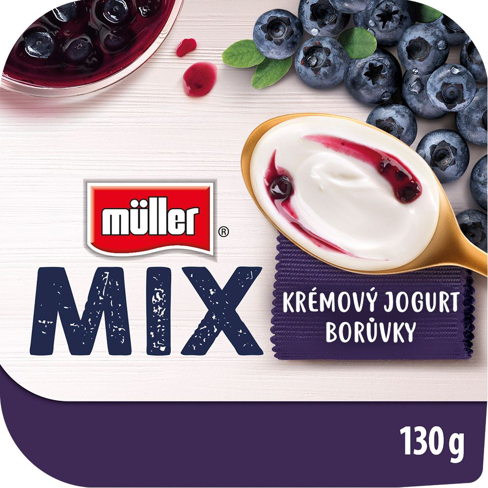 müller Jogurt Borůvky mix chlaz. 4 x 130 g