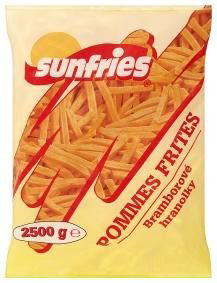 sunfries hranolky mraž. 2,5 kg