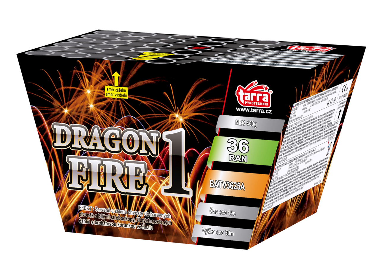 Fan Fireworks/ Dragon 36 ran baterie výmetnic 1 ks