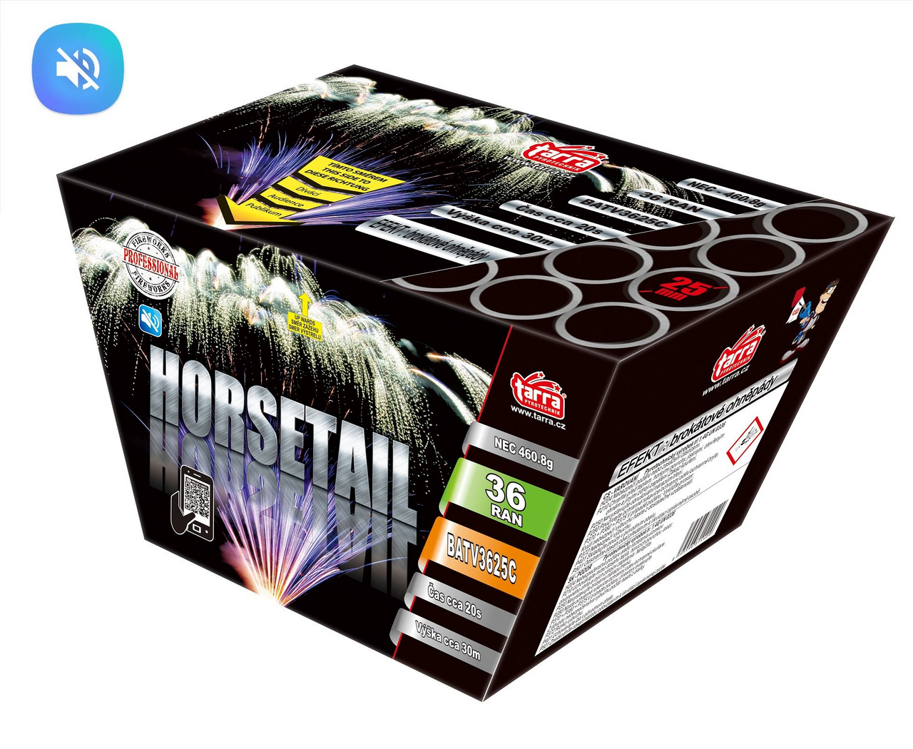 Horsetail/ Waterfall 36 ran baterie výmetnic 1 ks