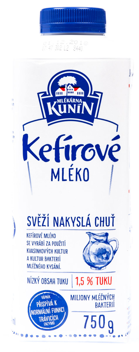 MLÉKÁRNA KUNÍN Mléko kefírové chlaz. 750 g
