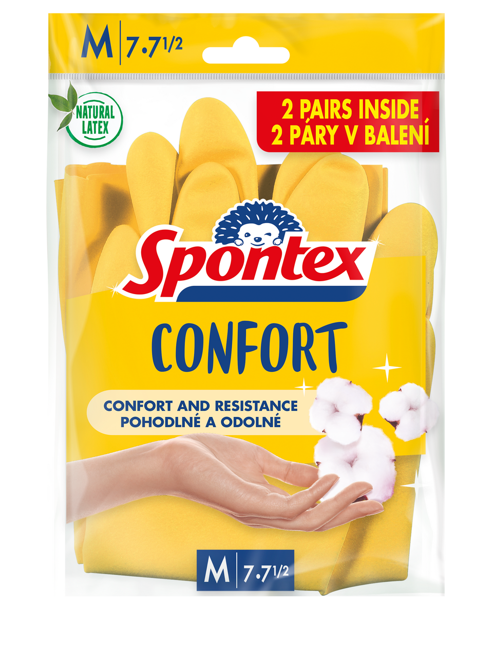 Spontex Rukavice Confort vel. M 2 x 2 ks