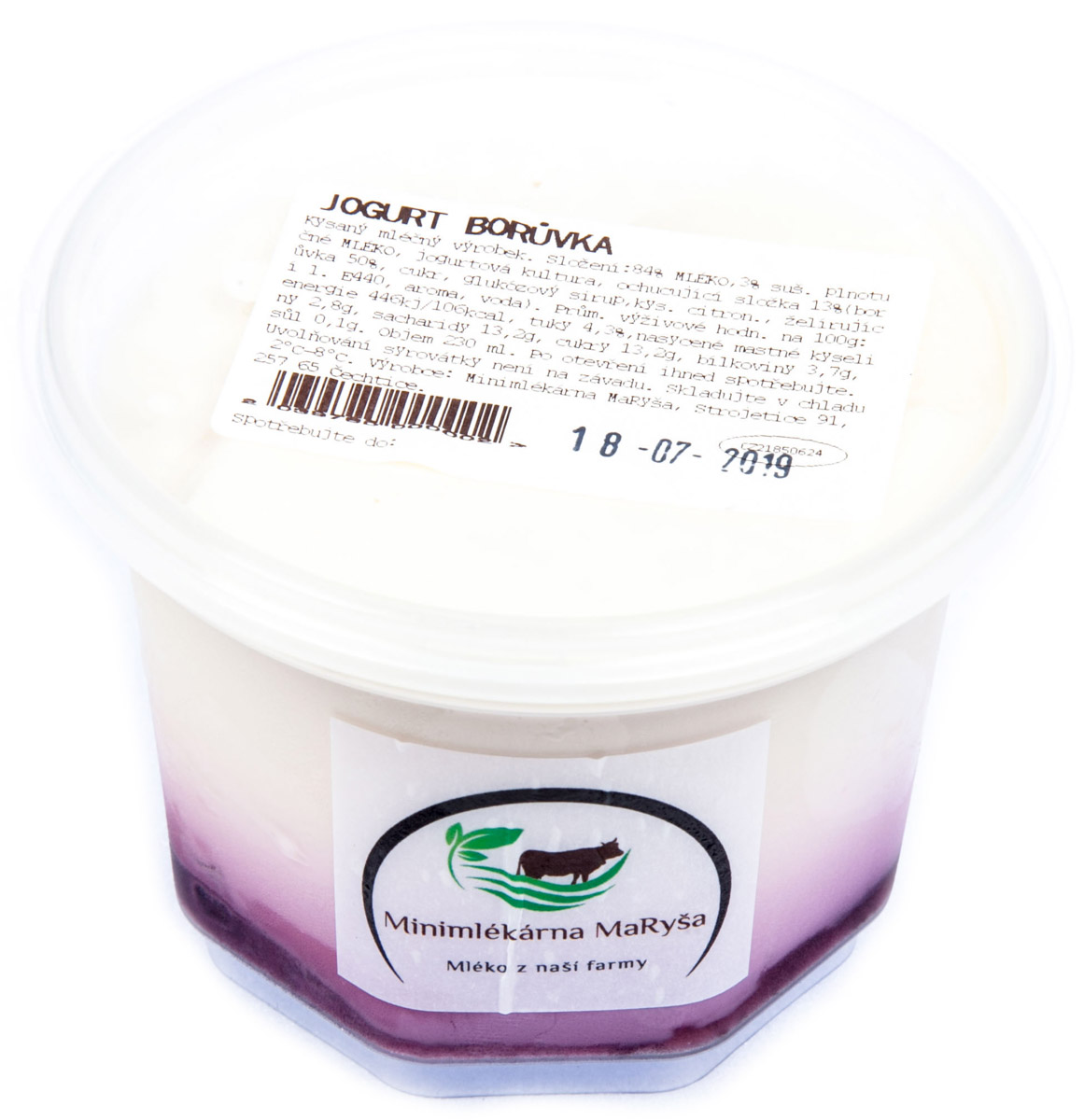 MaRyša Jogurt borůvkový chlaz. 230 ml