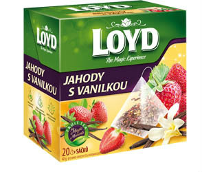 LOYD čaj jahody/vanilka pyramidový 20 x 2 g