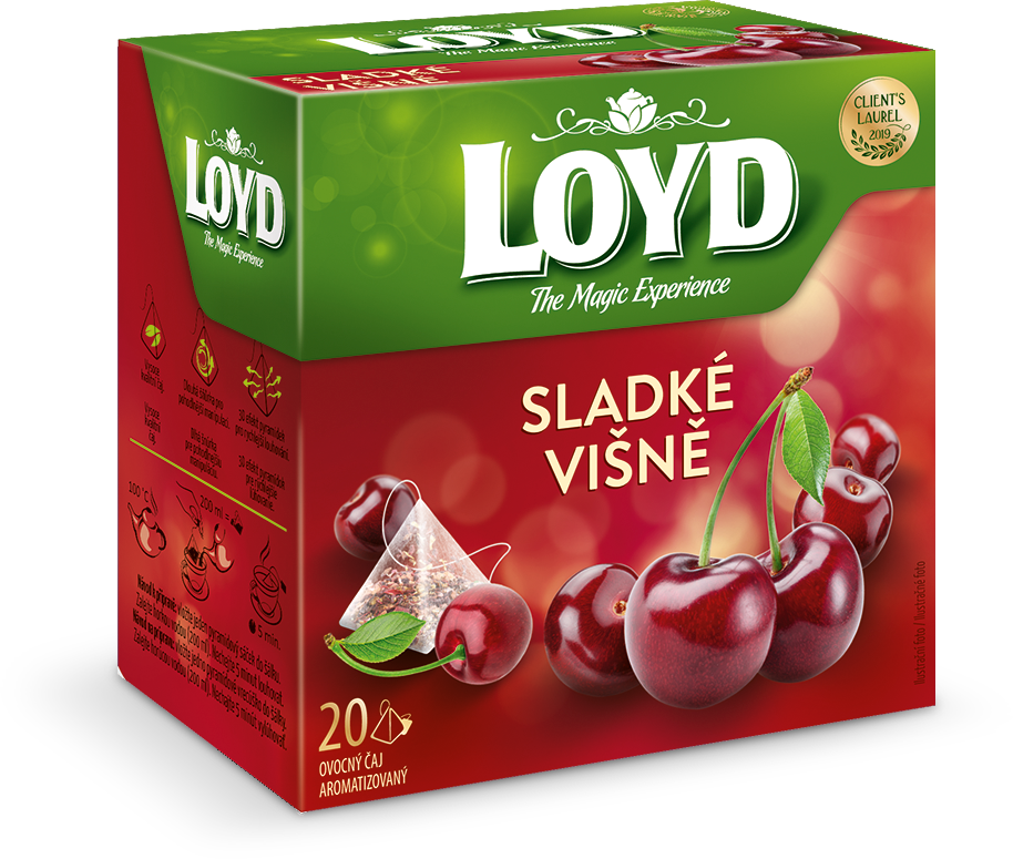 LOYD čaj sweet cherry pyramidový 20 x 2 g