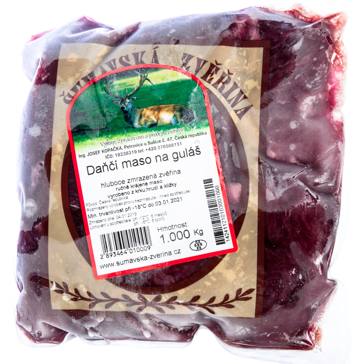 Dančí guláš mraž. váž. cca 1 kg