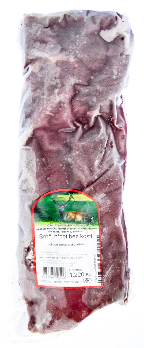 Srnčí hřbet bez kosti mraž. cca 1,2 kg