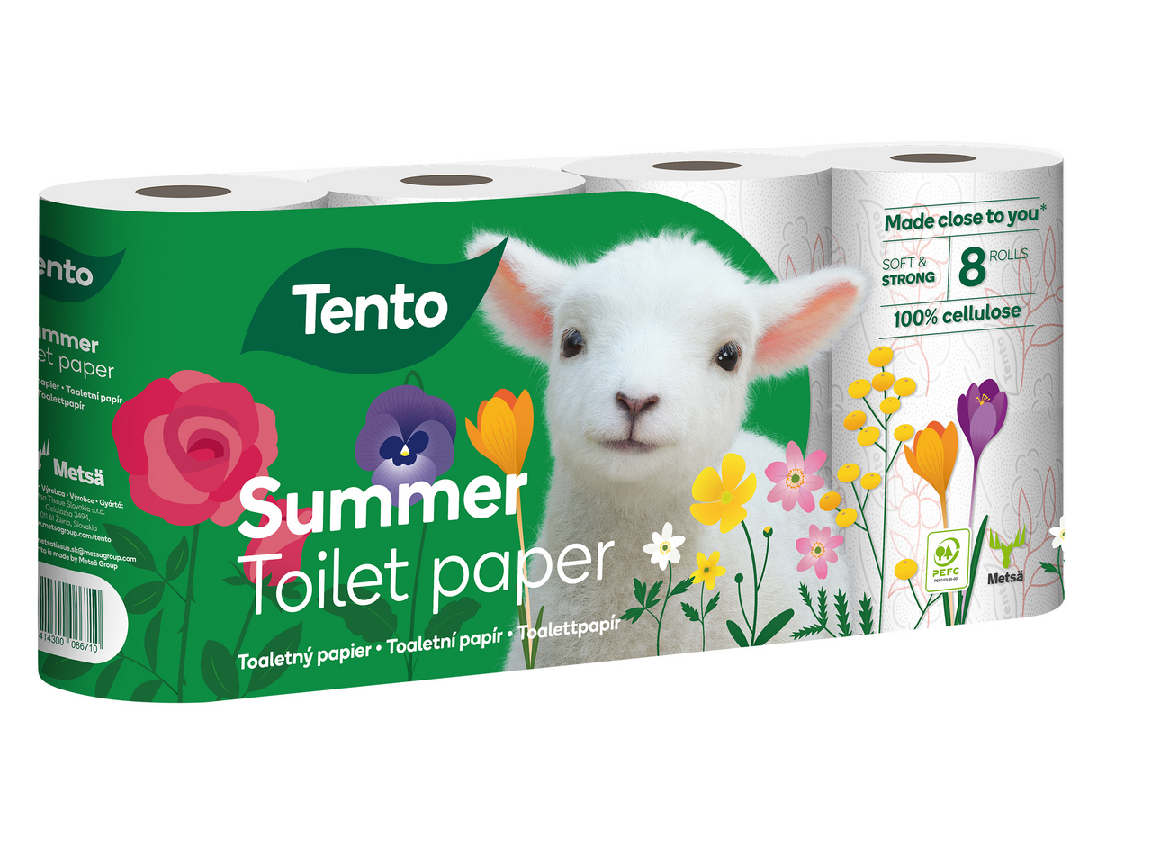 Tento Summer / Winter Toaletní papír 3vrstvý 18 m 8 ks