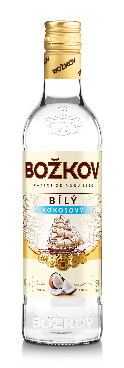 BOŽKOV Bílý kokos 30 % 15 x 500 ml
