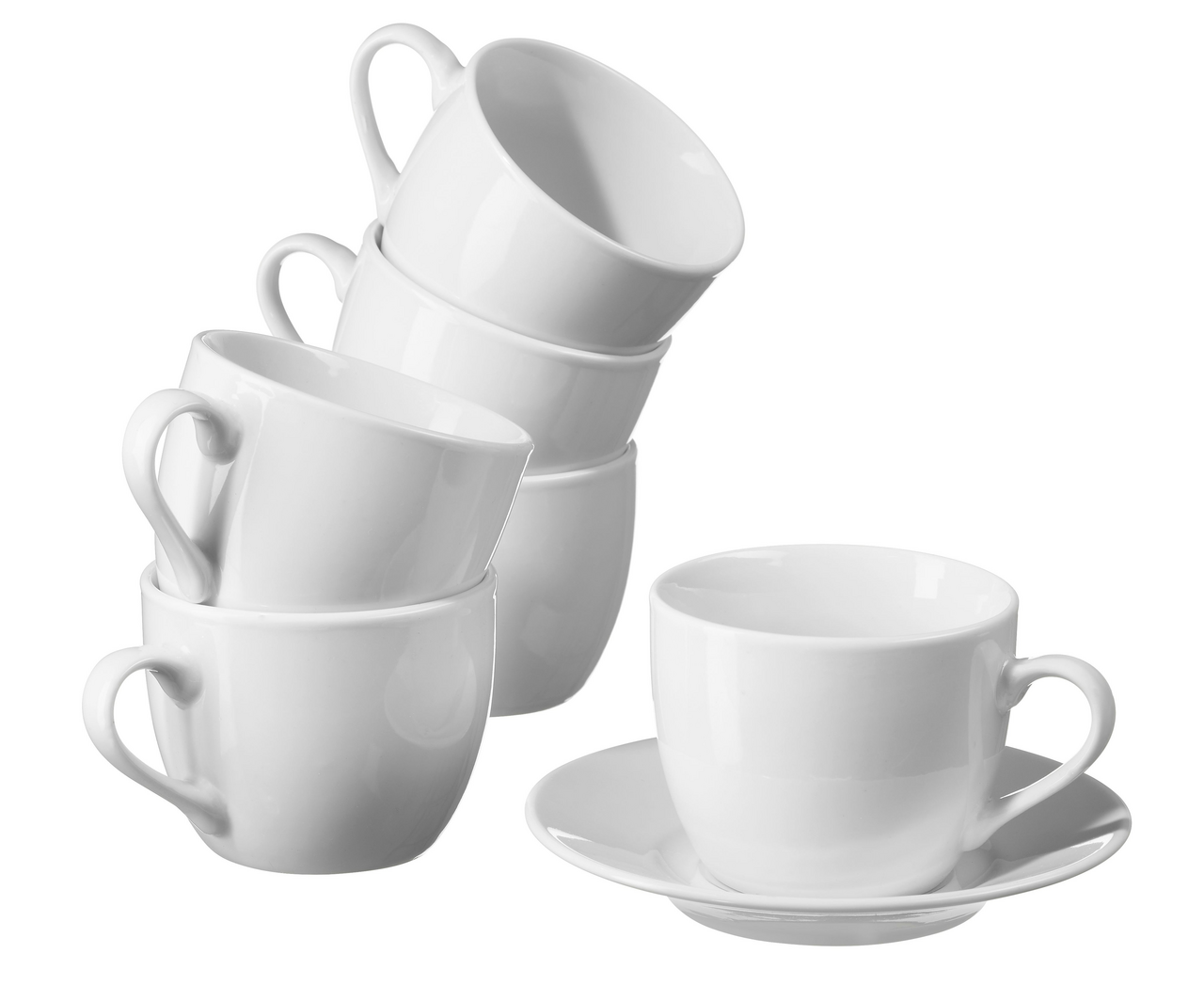 aro Šálek BASIC 90 ml porcelán 6 ks