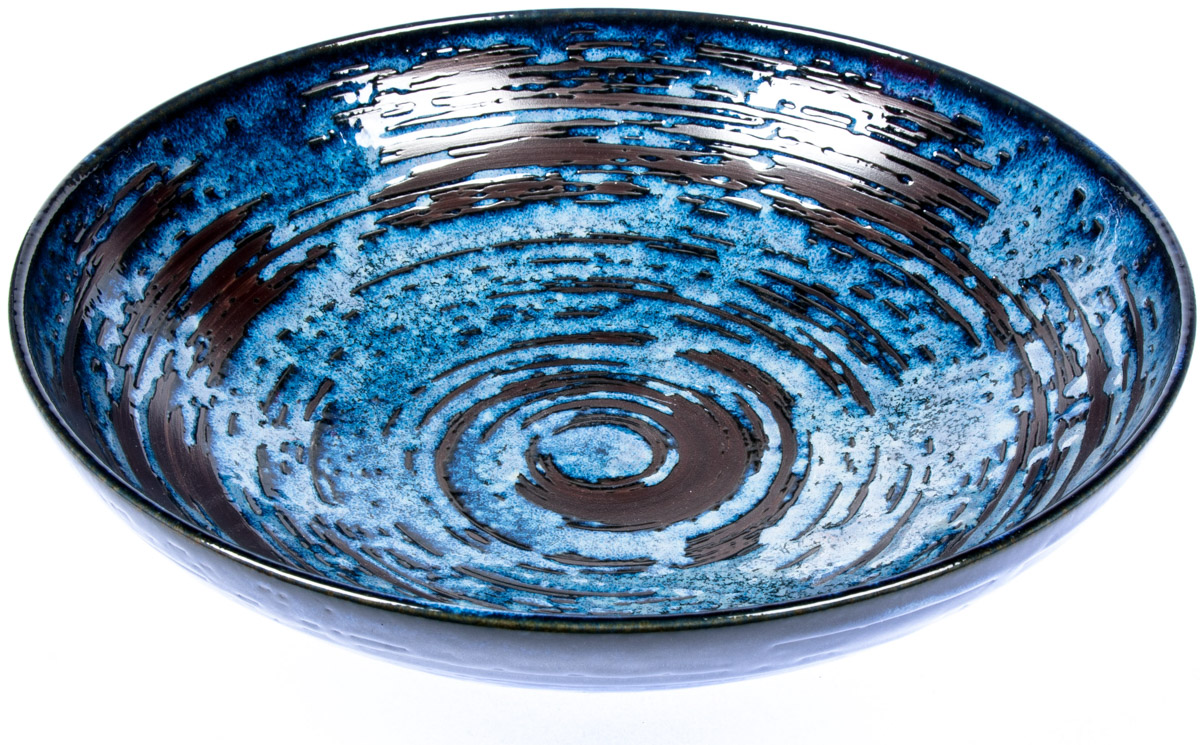 MADE IN JAPAN Mísa Copper Swirl 28 cm C3857 1 ks