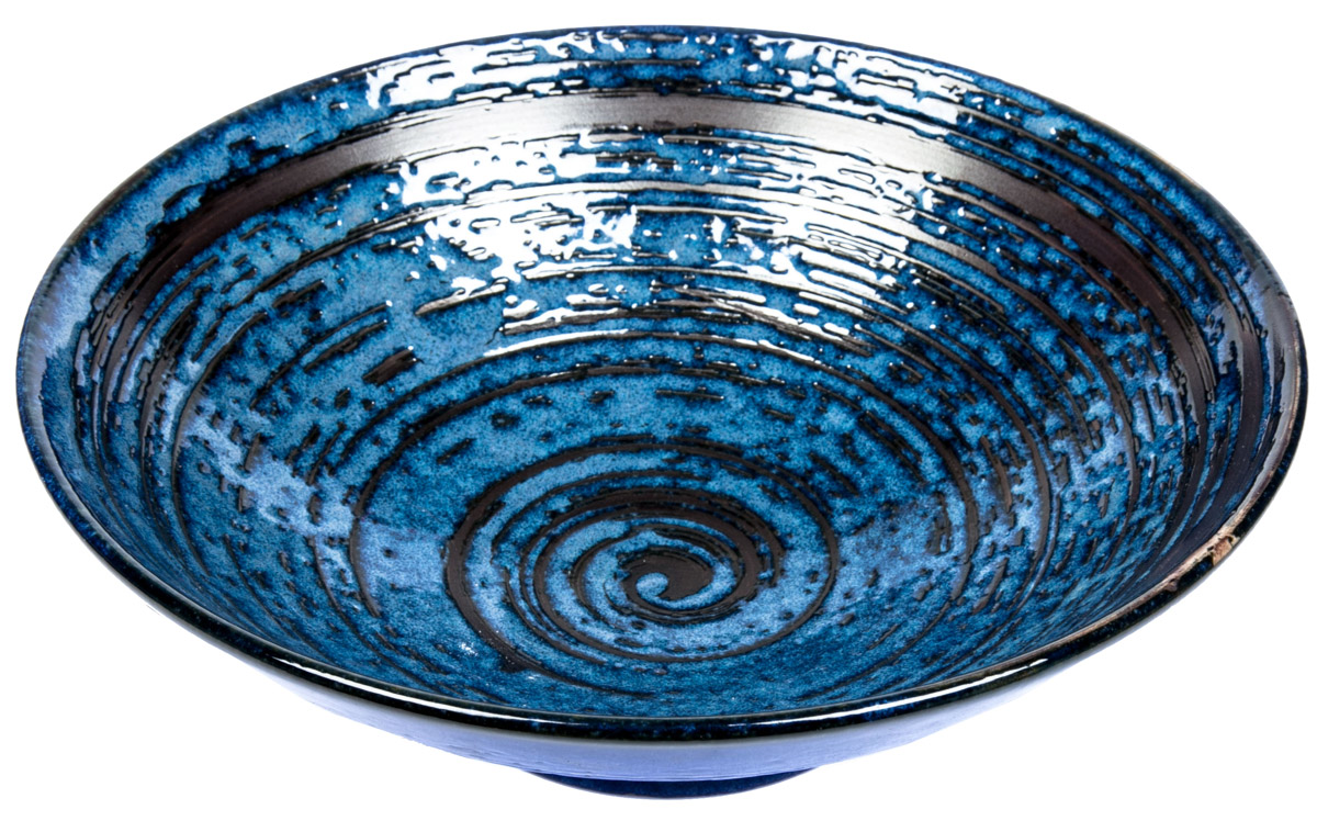 MADE IN JAPAN Mísa Copper Swirl 25 cm C3804 1 ks