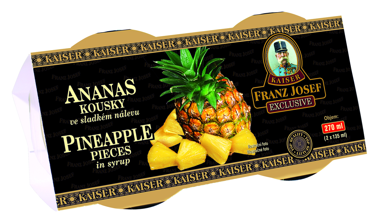 FRANZ JOSEF KAISER Ananas kousky 2 x 128 ml