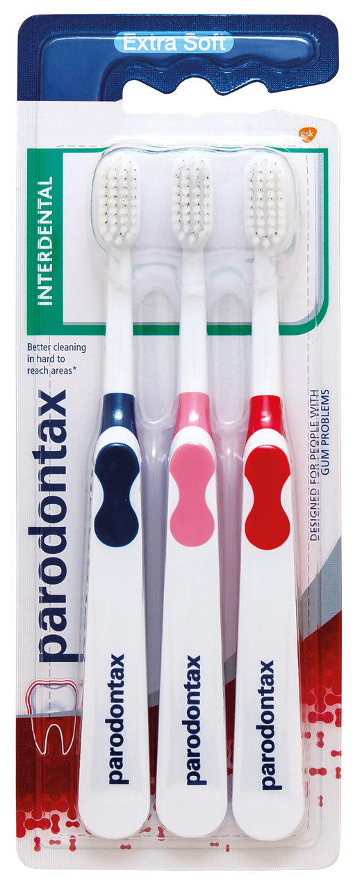 parodontax Interdental Extra soft zubní kartáček 3 ks triopack