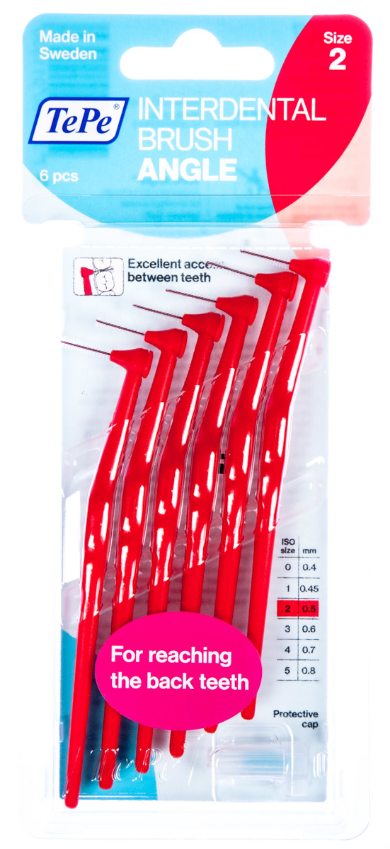 TePe Kartáčky mezizubní 0,5 mm červené 6 ks