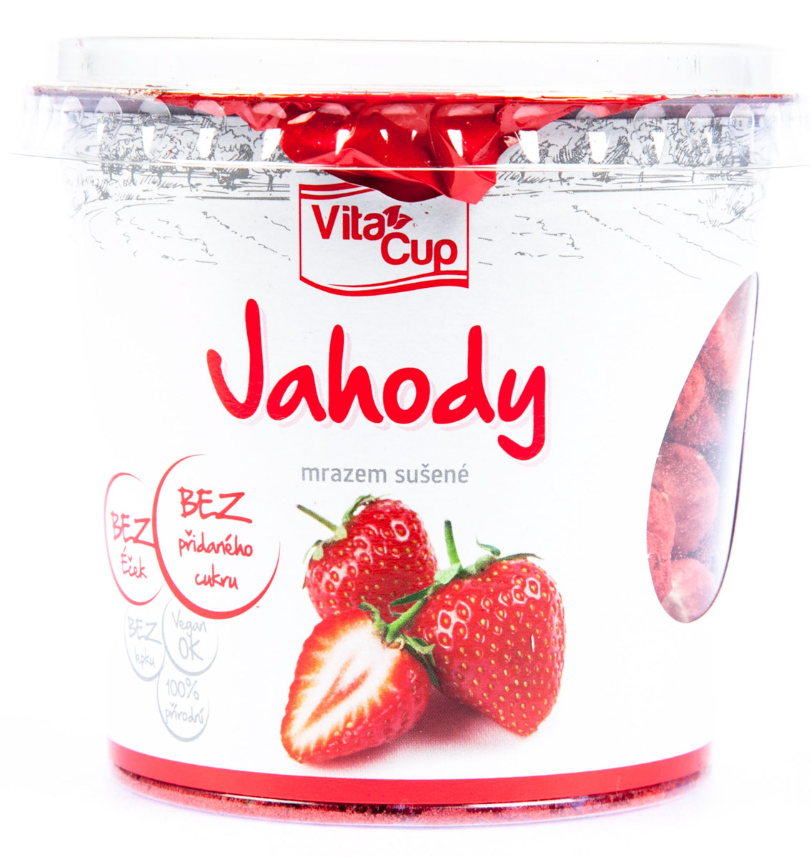 VitaCup Jahody plátky lyofilizované DE 25 g
