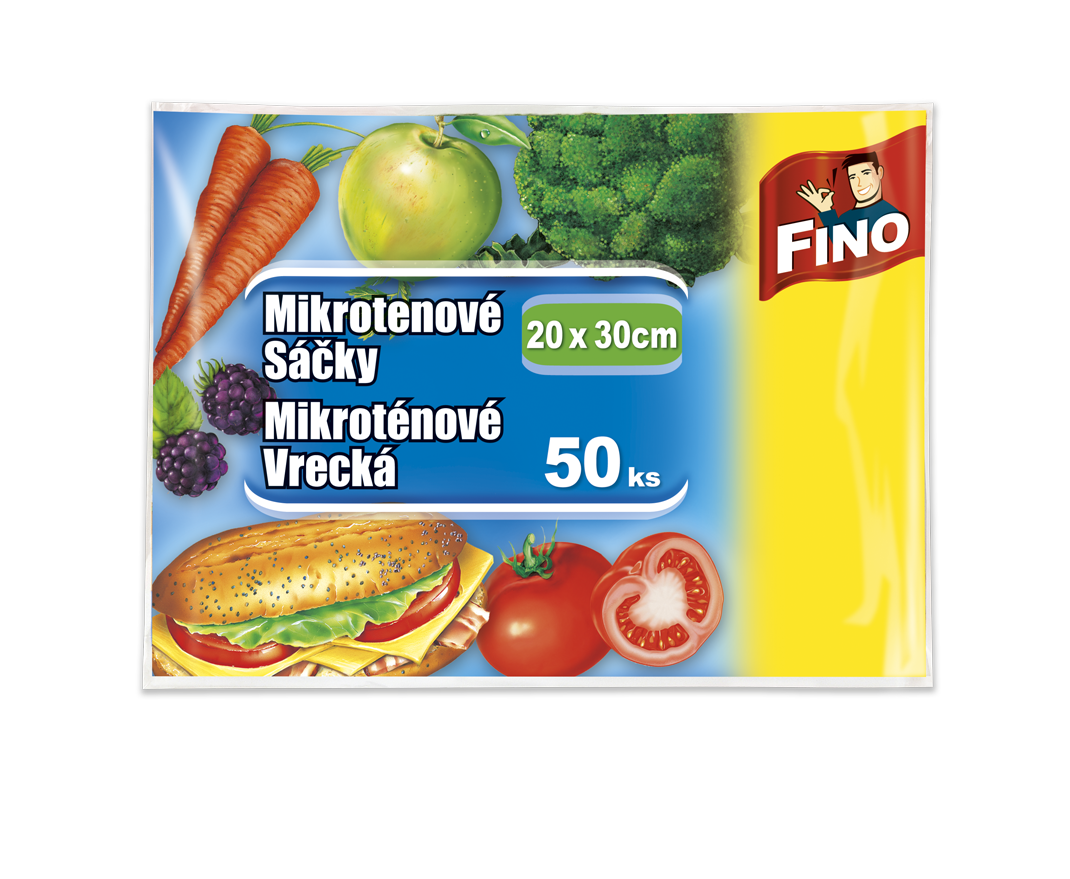 FINO Sáčky mikrotenové 20 x 30 cm 50 ks