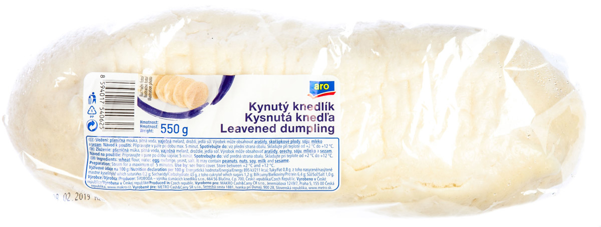 aro Knedlík kynutý chlaz. 550 g