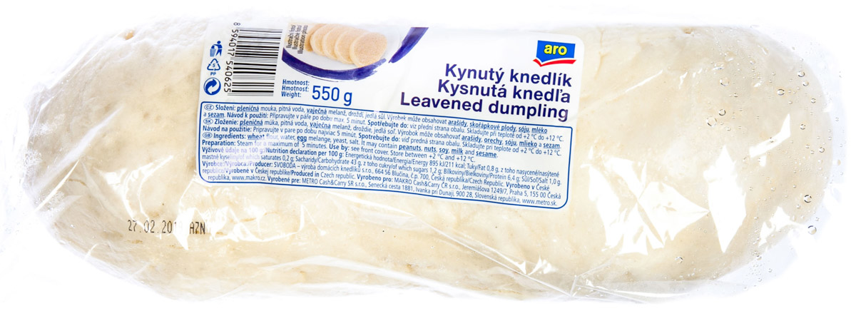 ARO Knedlík kynutý chlaz. 6x550g