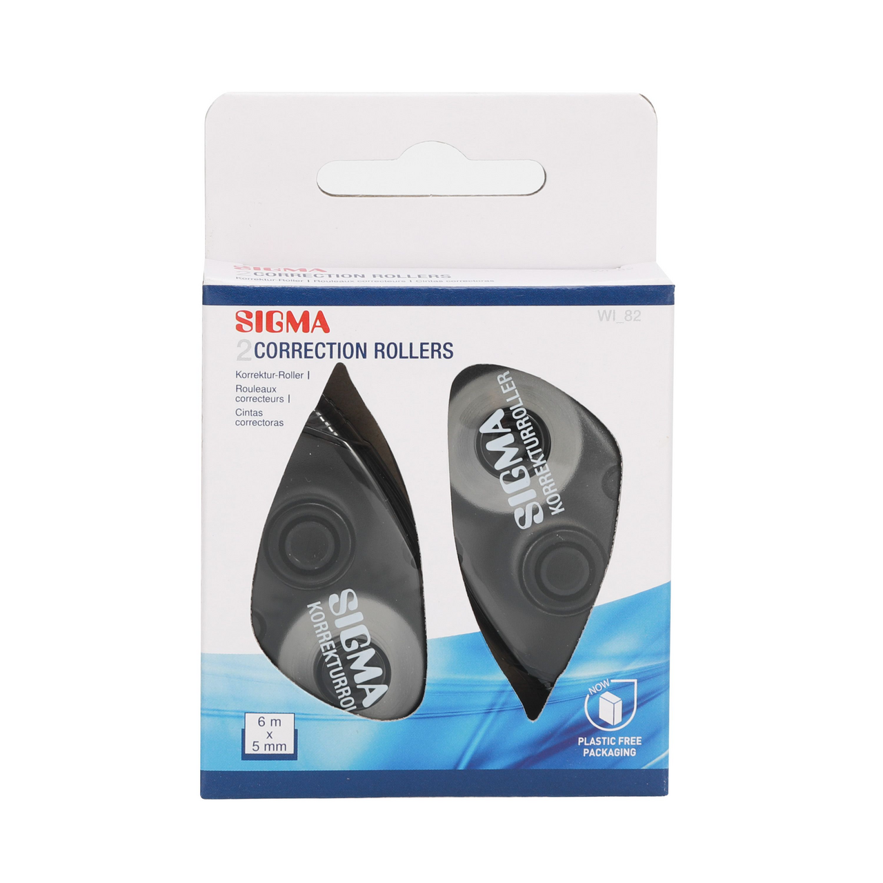 SIGMA Korekční páska 5 mm x 6 m 2 ks