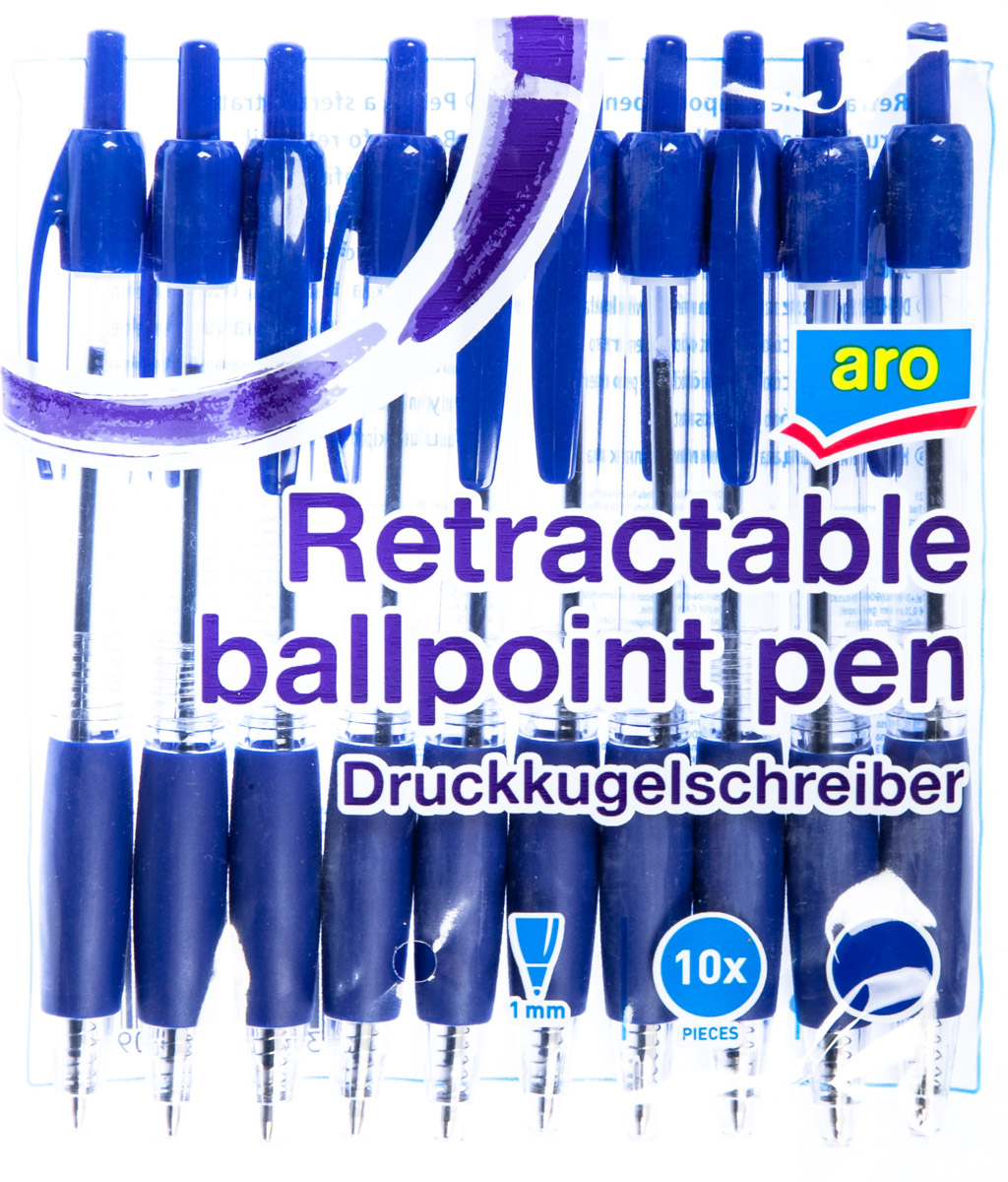 aro Pero kuličkové 1,0 mm modrá 10 ks