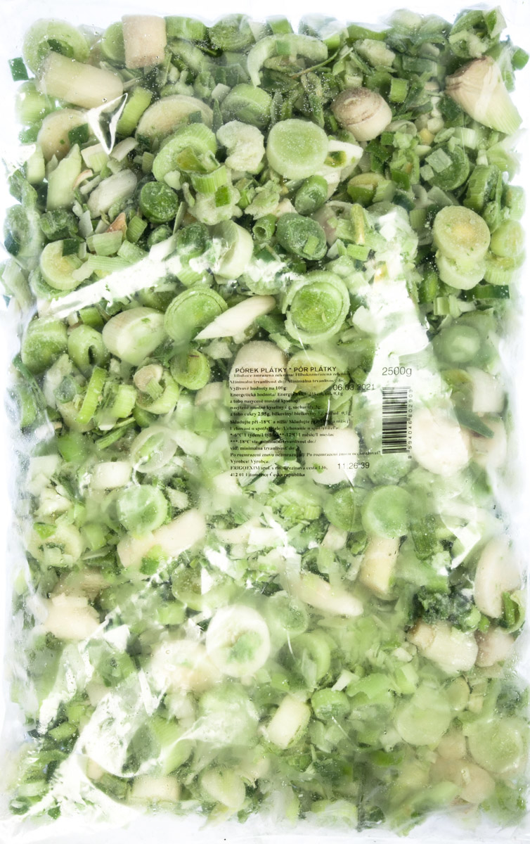 Pórek plátky mraž. 2,5 kg