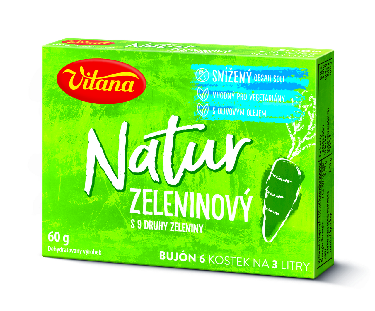 Vitana Natur Bujón zeleninový 6 kostek 60 g