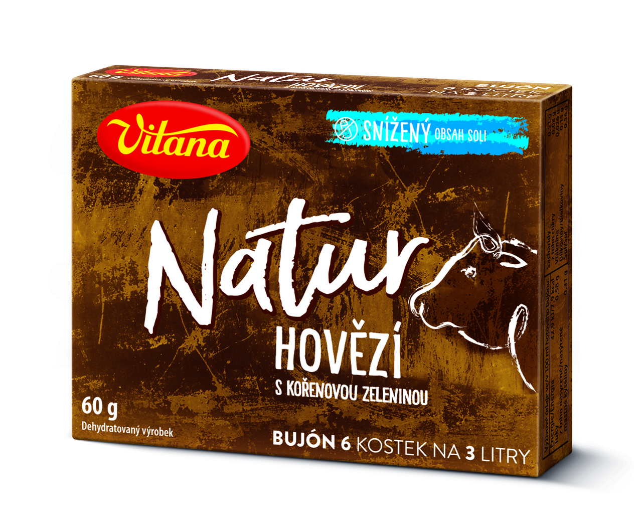 Vitana Natur Bujón hovězí 6 kostek 60 g