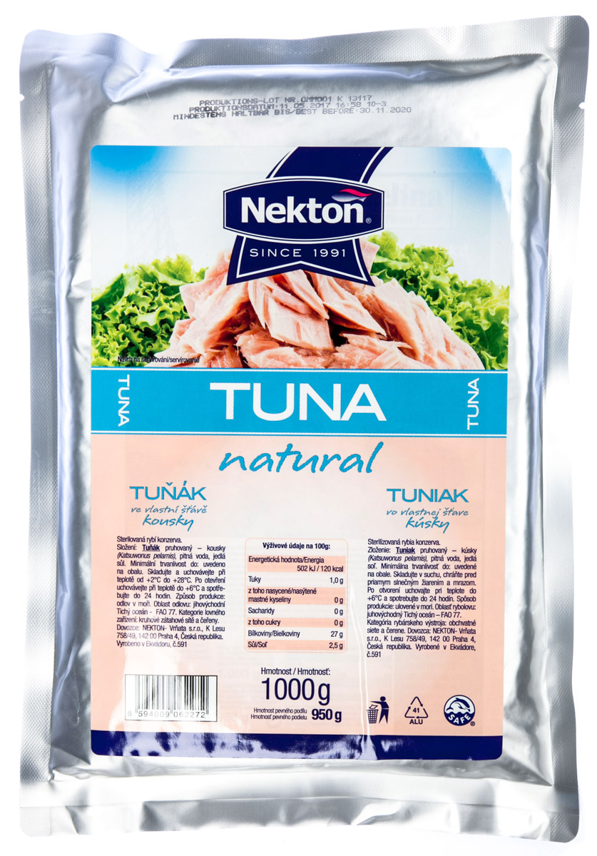 NEKTON Tuňák ve vlastní šťávě 1 kg