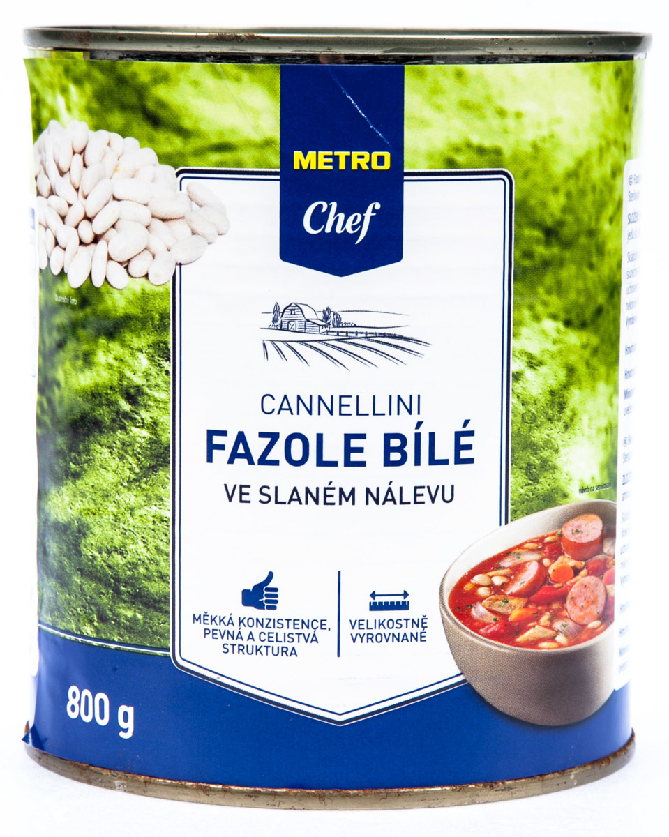 METRO Chef Fazole Cannellini bílé ve slaném nálevu 800 g